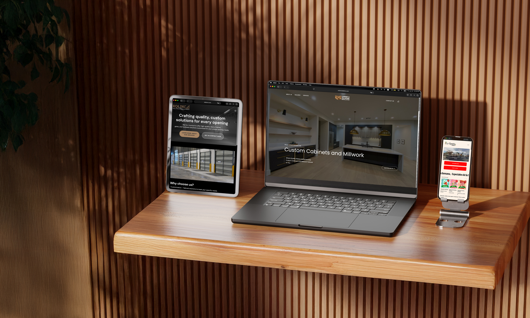 Grafik Web Design workspace showcasing modern web design and development setup